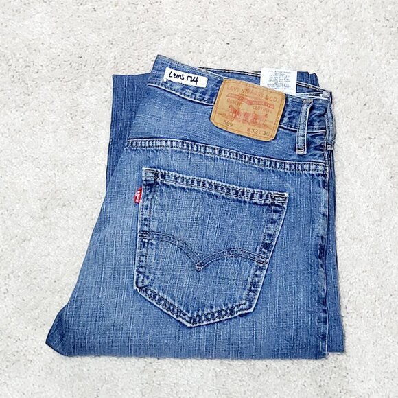 Levis 569 Jean Men 32x30 Loose Straight Blue Relaxed Classic Casual Red Tab - Picture 5 of 9